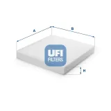 Filter, Innenraumluft UFI 53.298.00