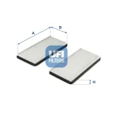 Filter, Innenraumluft UFI 53.310.00