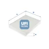 Filter, Innenraumluft UFI 53.312.00