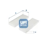 Filter, Innenraumluft UFI 53.313.00