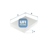 Filter, Innenraumluft UFI 53.314.00