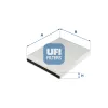 Filter, Innenraumluft UFI 53.320.00