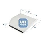 Filter, Innenraumluft UFI 53.323.00