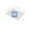 Filter, Innenraumluft UFI 53.326.00