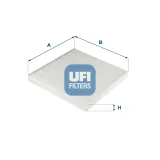 Filter, Innenraumluft UFI 53.327.00