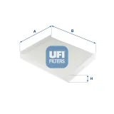 Filter, Innenraumluft UFI 53.331.00