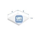 Filter, Innenraumluft UFI 53.384.00