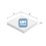 Filter, Innenraumluft UFI 53.387.00