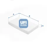 Filter, Innenraumluft UFI 53.388.00