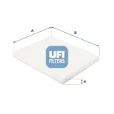 Filter, Innenraumluft UFI 53.396.00