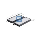 Filter, Innenraumluft UFI 53.398.00