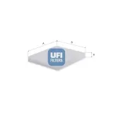 Filter, Innenraumluft UFI 53.401.00