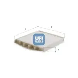 Filter, Innenraumluft UFI 53.418.00