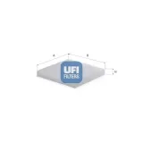 Filter, Innenraumluft UFI 53.501.00