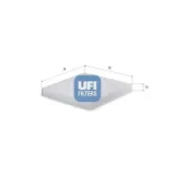 Filter, Innenraumluft UFI 53.506.00