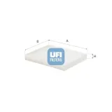 Filter, Innenraumluft UFI 53.524.00