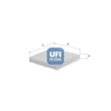 Filter, Innenraumluft UFI 53.525.00