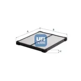 Filter, Innenraumluft UFI 53.570.00