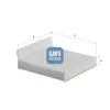 Filter, Innenraumluft UFI 53.585.00