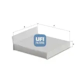 Filter, Innenraumluft UFI 53.585.00