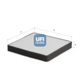 Filter, Innenraumluft UFI 53.620.00