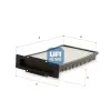 Filter, Innenraumluft UFI 53.621.00