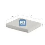 Filter, Innenraumluft UFI 53.623.00