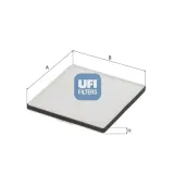 Filter, Innenraumluft UFI 53.628.00