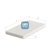 Filter, Innenraumluft UFI 53.633.00