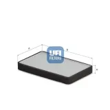 Filter, Innenraumluft UFI 53.665.00