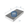 Filter, Innenraumluft UFI 54.100.00