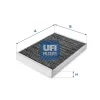 Filter, Innenraumluft UFI 54.101.00