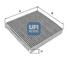 Filter, Innenraumluft UFI 54.156.00 Bild Filter, Innenraumluft UFI 54.156.00