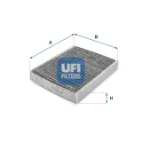 Filter, Innenraumluft UFI 54.115.00