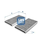 Filter, Innenraumluft UFI 54.127.00