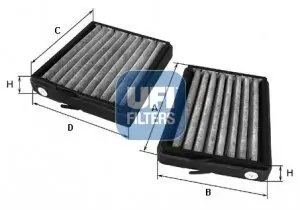 Filter, Innenraumluft UFI 54.130.00 Bild Filter, Innenraumluft UFI 54.130.00