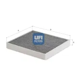 Filter, Innenraumluft UFI 54.134.00