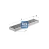 Filter, Innenraumluft UFI 54.137.00