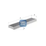 Filter, Innenraumluft UFI 54.137.00