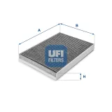 Filter, Innenraumluft UFI 54.143.00