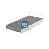 Filter, Innenraumluft UFI 54.149.00