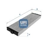 Filter, Innenraumluft UFI 54.151.00