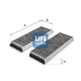 Filter, Innenraumluft UFI 54.153.00