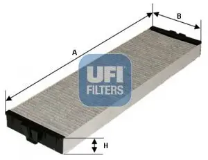 Filter, Innenraumluft UFI 54.157.00 Bild Filter, Innenraumluft UFI 54.157.00
