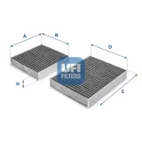 Filter, Innenraumluft UFI 54.164.00