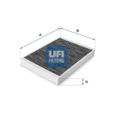 Filter, Innenraumluft UFI 54.166.00