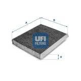 Filter, Innenraumluft UFI 54.171.00