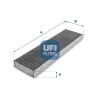 Filter, Innenraumluft UFI 54.175.00