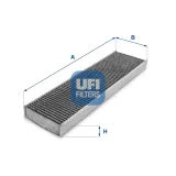 Filter, Innenraumluft UFI 54.175.00
