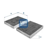 Filter, Innenraumluft UFI 54.231.00